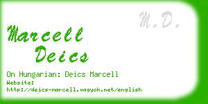 marcell deics business card